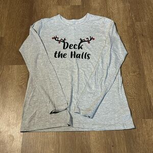 Woman’s size small. Holiday decal long sleeve shirt